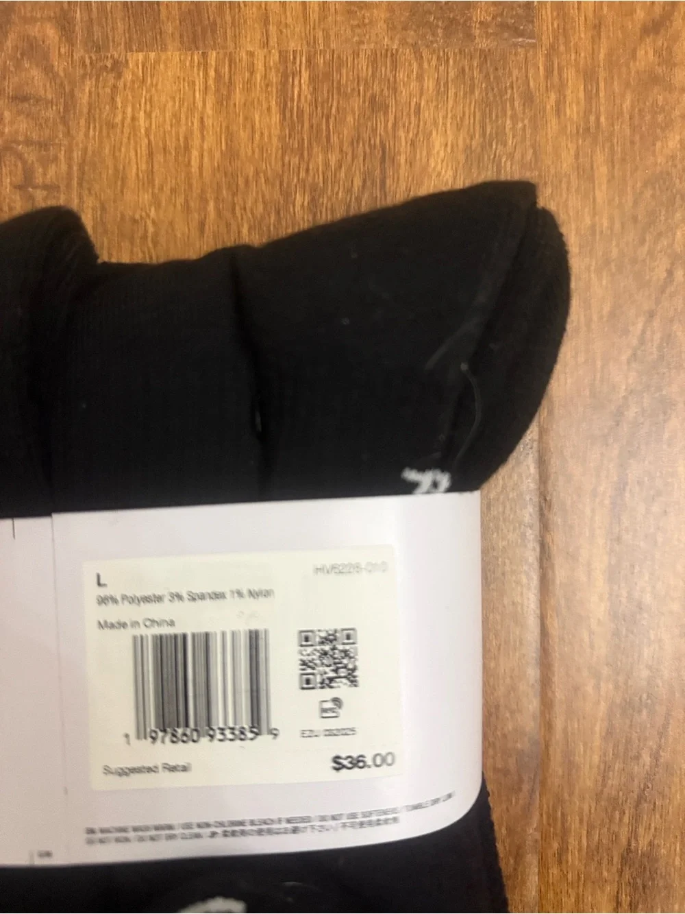 Jordan Black Crew Socks with White Jumpman Logo - 6 Pack